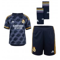 Maglie da calcio Real Madrid David Alaba #4 Seconda Maglia Bambino 2023-24 Manica Corta (+ Pantaloni corti)